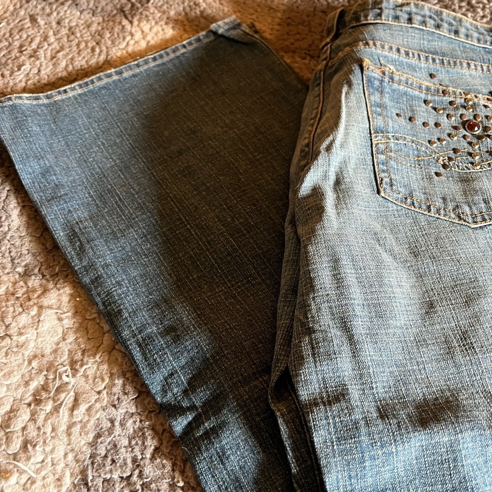 NWT Swarovski & Jewel Streets Ahead Boho Jeans - Picture 10 of 10